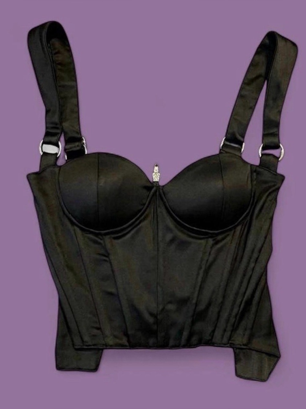 Posted Girl x Dolls Kill - HARD TO HANDLE BUSTIER TOP